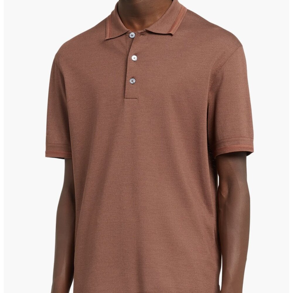 Men's Brown Polo Shirt
